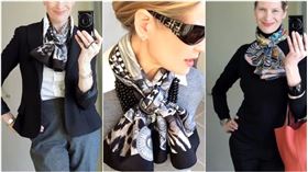 真絲圍巾的系法 真絲圍巾的系法