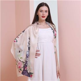 圍巾的各種圍法-真絲圍巾，真絲絲巾，羊絨圍巾