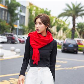 圍巾的各種圍法-真絲圍巾，真絲絲巾，羊絨圍巾