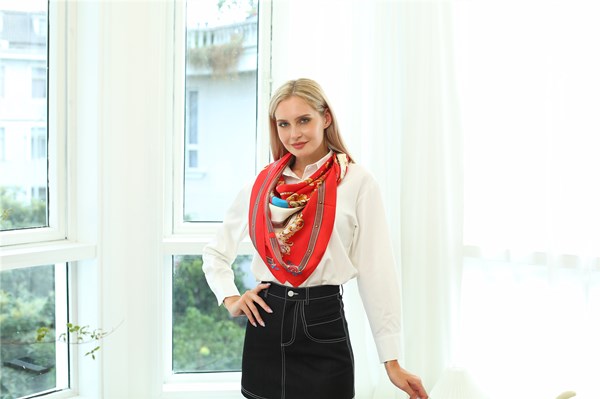 圍巾圖片——真絲圍巾，真絲絲巾，圍巾定制