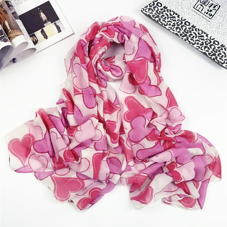 新款愛心巴厘紗圍巾 新款愛心巴厘紗圍巾