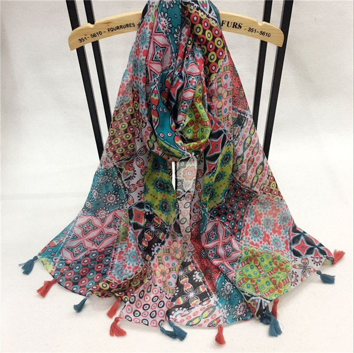 新款九宮格系列巴厘紗圍巾 新款九宮格系列巴厘紗圍巾